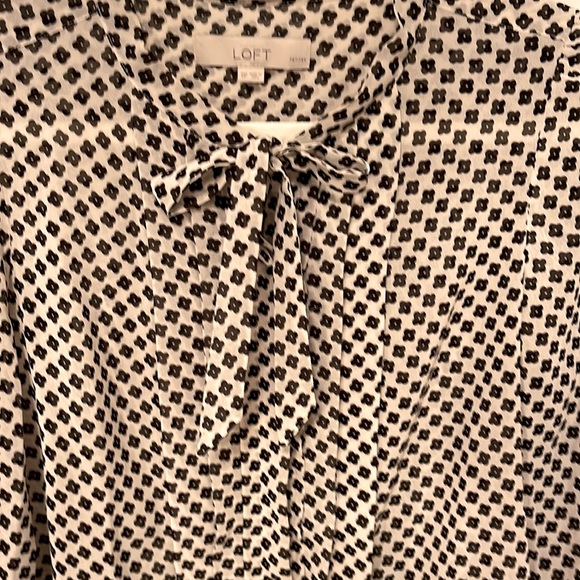 LOFT Tie Neck Blouse - Picture 5 of 8